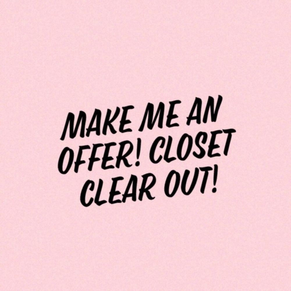I'm clearing my closet!